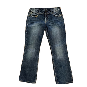 Silver Jeans Co. Julia Bootcut Jeans Size 31/34 Contrast Stitching